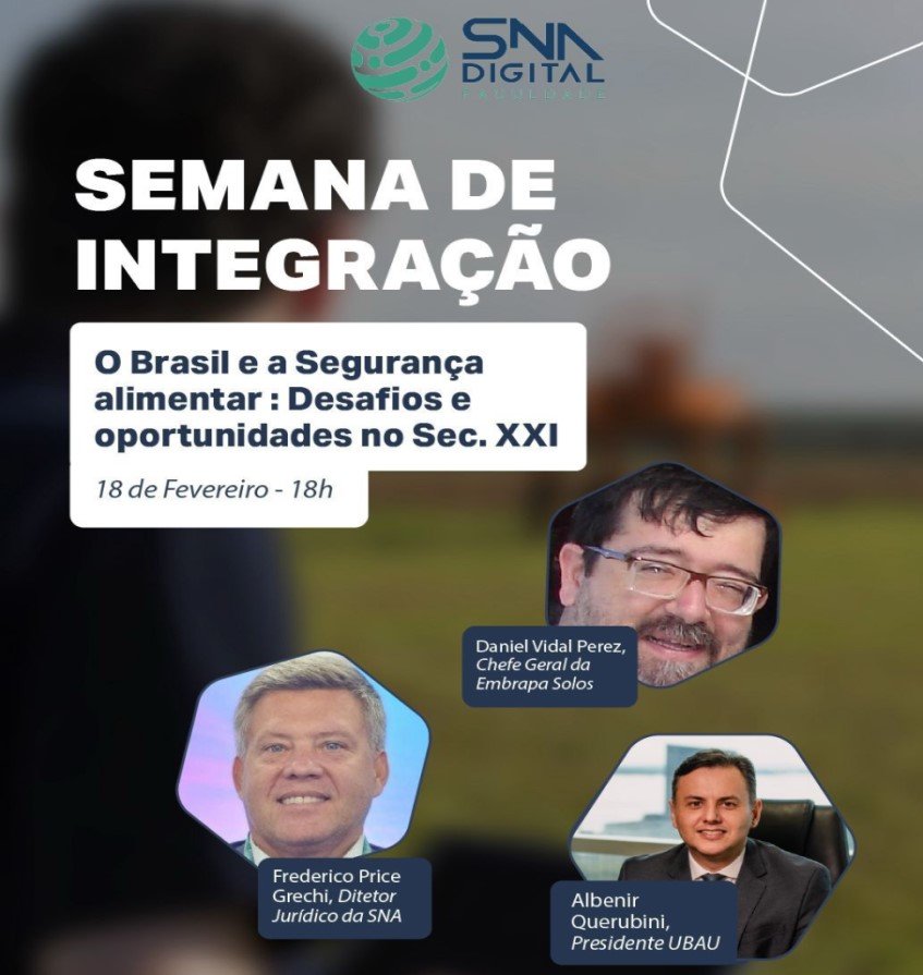 Semana de Integração da SNA Digital. Live com personalidades do agro