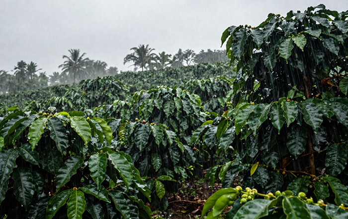 Café: Chuvas afetam a colheita e as quedas nos preços são interrompidas