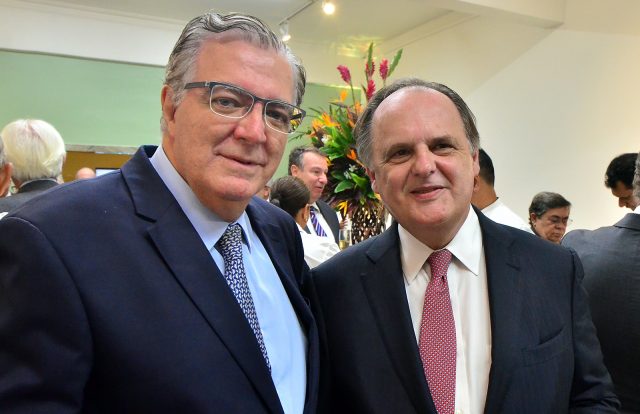 Presidente da SNA, Antonio Alvarenga; e presidente da Cosag/Fiesp, Jacyr Costa. Foto: Raul Moreira/Divulgação SNA